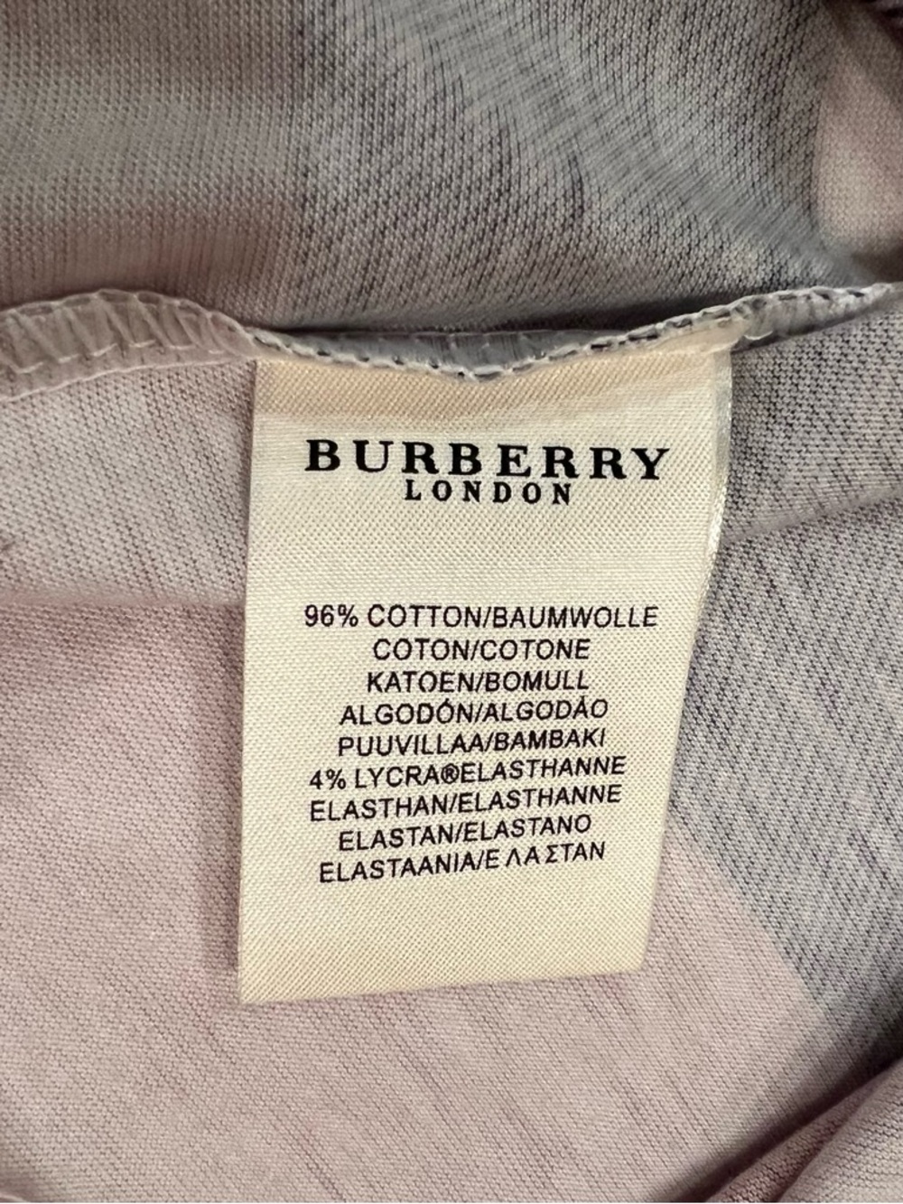Burberry Tan Black Red Nova Check Plaid Short Sleeve Tee Shirt Womens Medium EUC - Picture 9 of 9